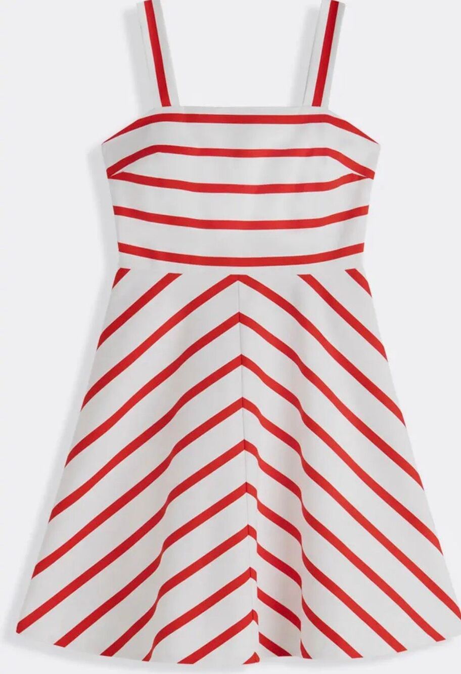 NWT Draper James Red & White Stripe Fit & Flare Coastal Sundress, Zoe dress sz 8 - Picture 2 of 10